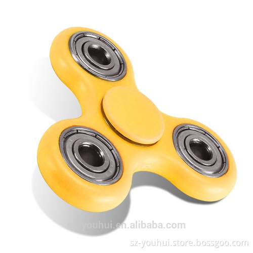 2017 Hot Sale light Toys 3 Bar Plastic Caps Finger Fidget Spinner